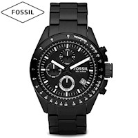 Reloj Fossil Decker CH2601 Fecha Cronometro Acero Inoxidable Negro